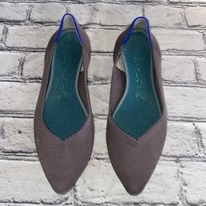 ROTHY'S The Point Flat Taupe Mink Size 8.5 Retired Rare Color